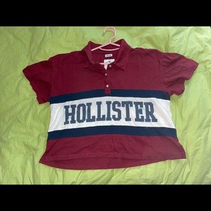 hollister | cropped polo